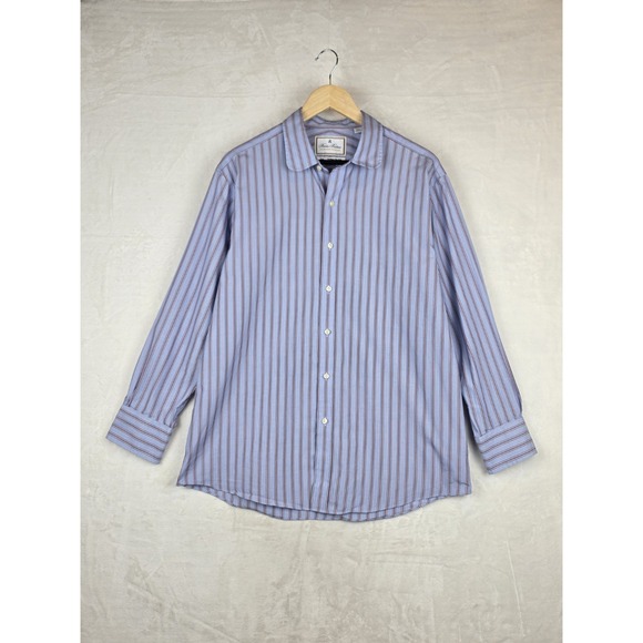 Brooks Brothers Other - Brooks Brothers Luxury Shirt Collection Thomas Mason Mens 16 32 Blue Red Striped